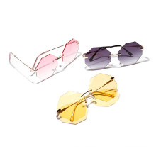 New Trendy Cheap Candy Color Ocean Lens  Frameless Sunglasses